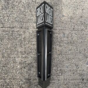 Great Lakes Brewing Co Beer Tap Handle Black Silver Barware Cleveland Ohio‎ Bar